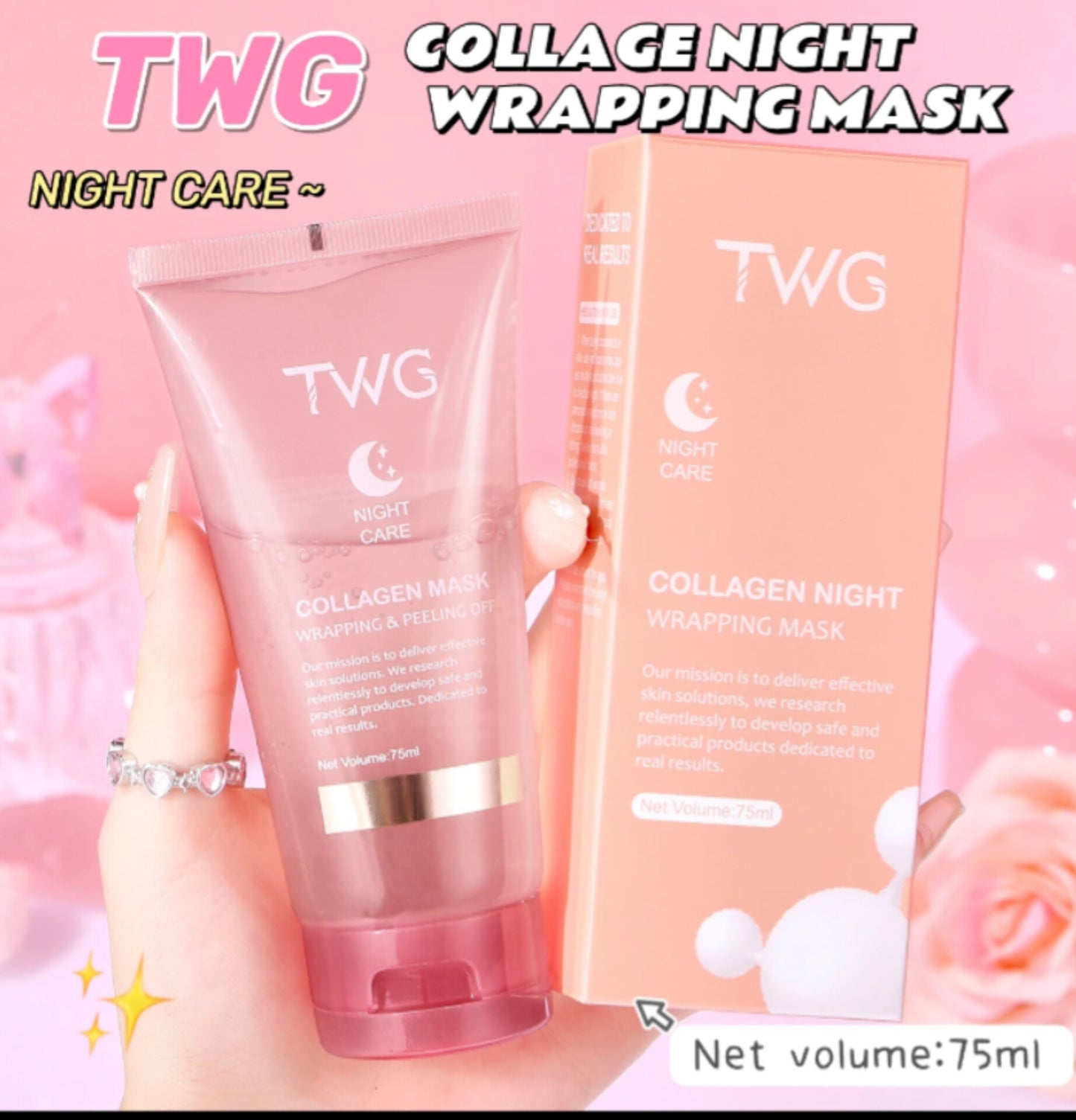 Mask de visage au collagène