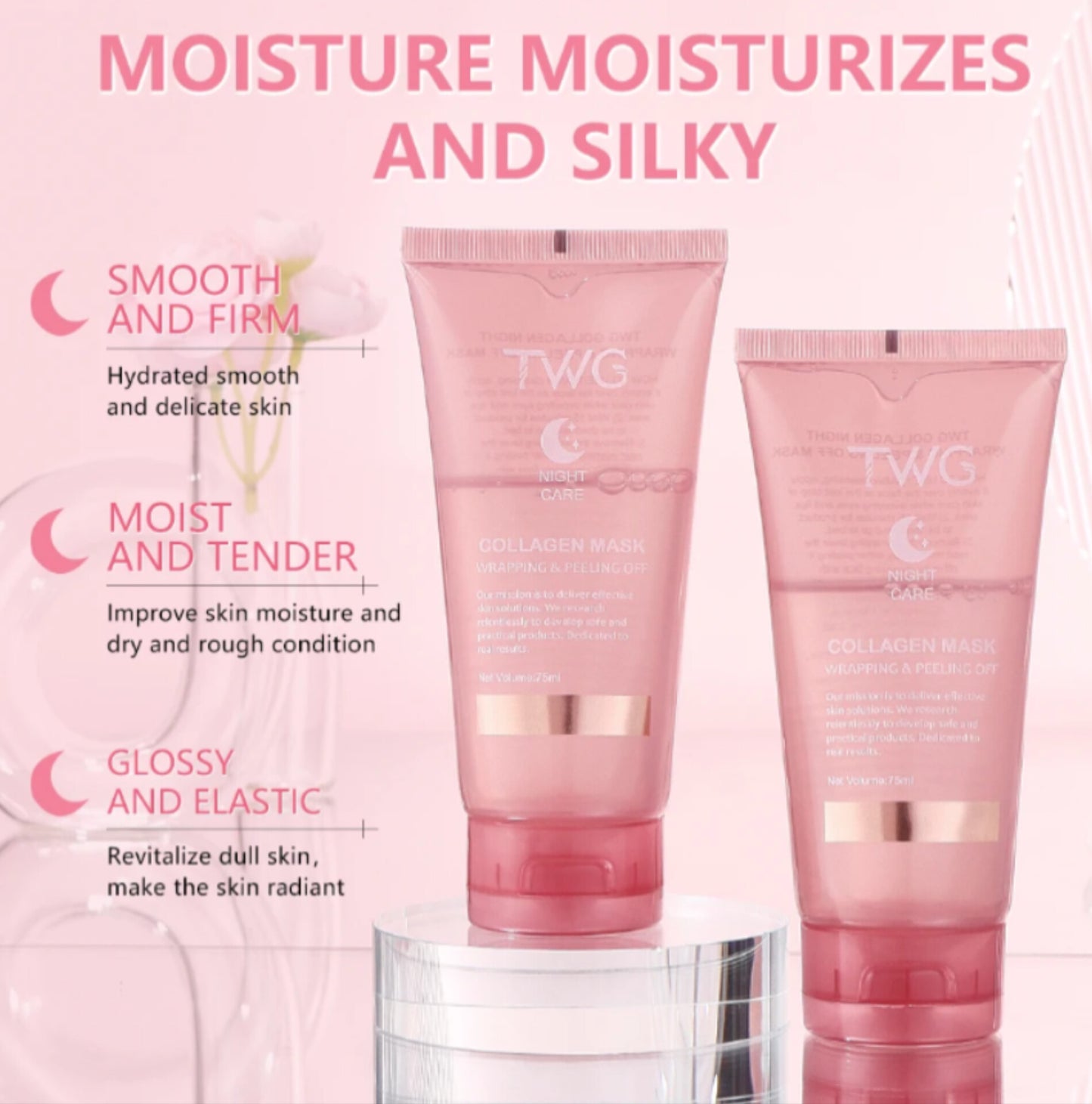 Mask de visage au collagène